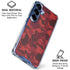 Red Street Camo Galaxy S25 Clear Case